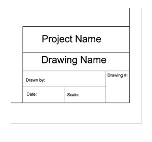 blueprint title block